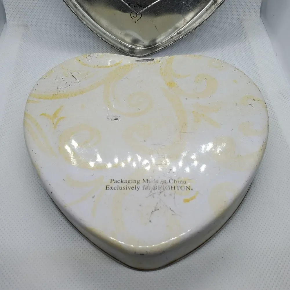 Brighton Sunflower & Butterfly Heart Shaped Tin